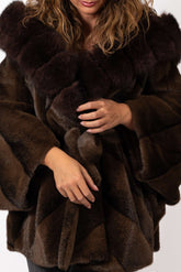 Women's exclusive Alpaca Charlotte coat with hood